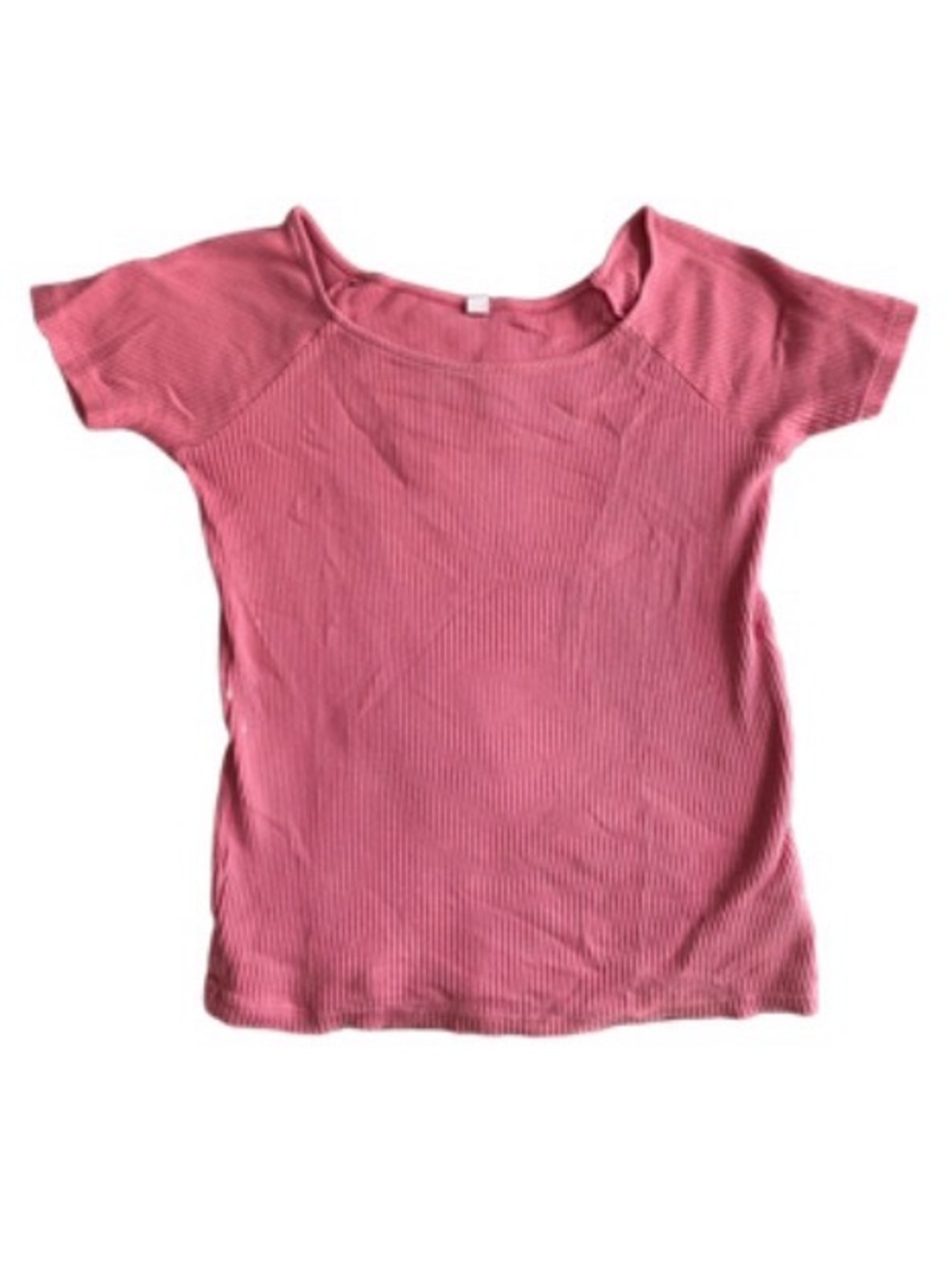 Ribbed pink ballet tee
